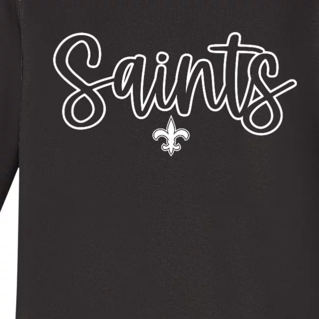 New Orleans Football Baby Long Sleeve Bodysuit