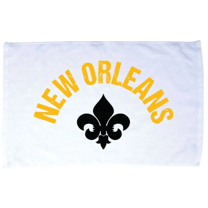 New Orleans Fleurdelis Fleurdelys Design New Orleans Microfiber Hand Towel