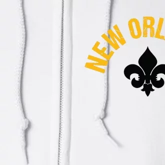 New Orleans Fleurdelis Fleurdelys Design New Orleans Full Zip Hoodie