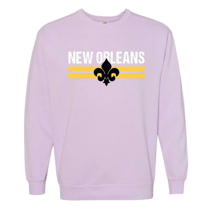 New Orleans Fleurdelis Fleurdelys Lily Icon New Orlean Garment-Dyed Sweatshirt