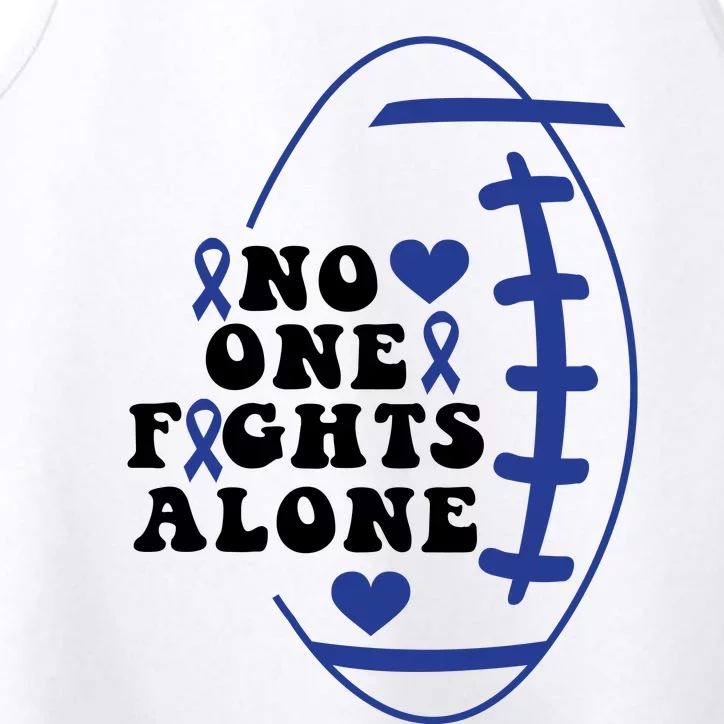 No One Fights Alone Colon Cancer Family Performance Tank