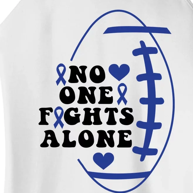 No One Fights Alone Colon Cancer Family Women’s Perfect Tri Rocker Tank