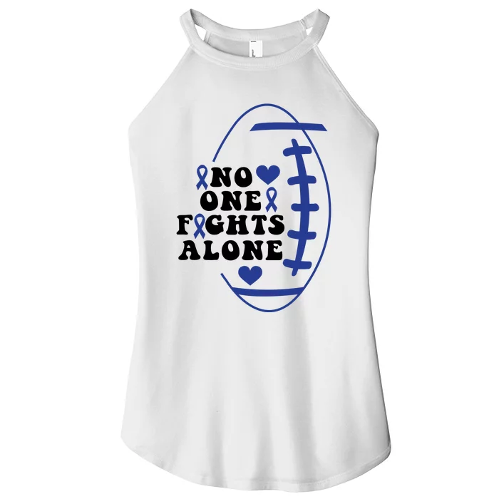 No One Fights Alone Colon Cancer Family Women’s Perfect Tri Rocker Tank