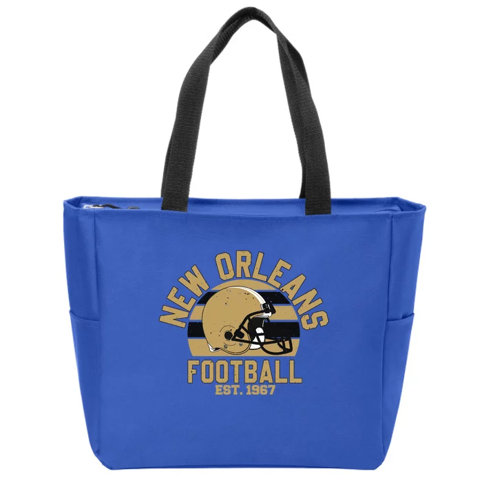 New Orleans Football Est 1967 Team Supporter Zip Tote Bag