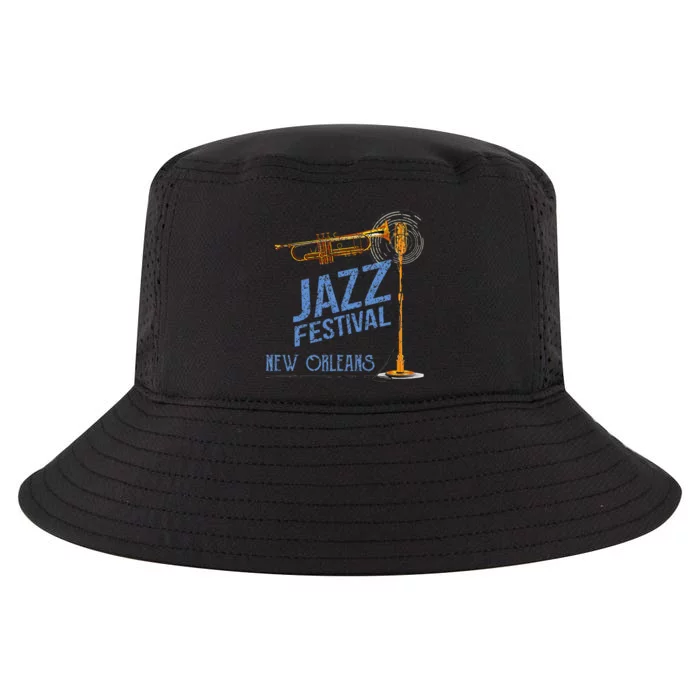 New Orleans Festival Of Jazz Music Louisiana Gifts Cool Comfort Performance Bucket Hat