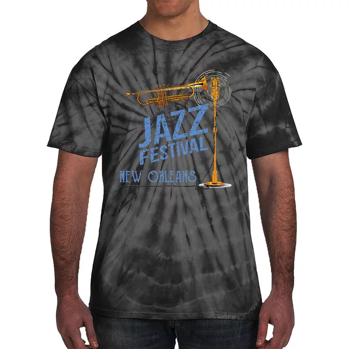 New Orleans Festival Of Jazz Music Louisiana Gifts Tie-Dye T-Shirt