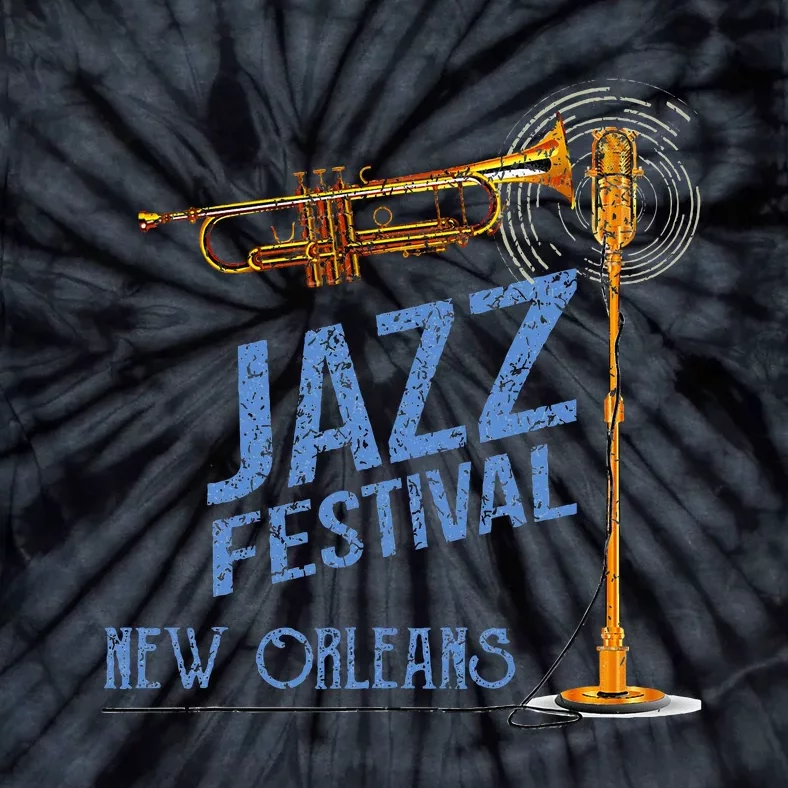 New Orleans Festival Of Jazz Music Louisiana Gifts Tie-Dye T-Shirt