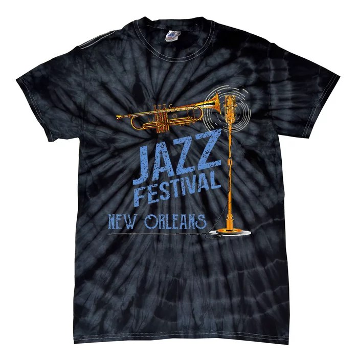 New Orleans Festival Of Jazz Music Louisiana Gifts Tie-Dye T-Shirt