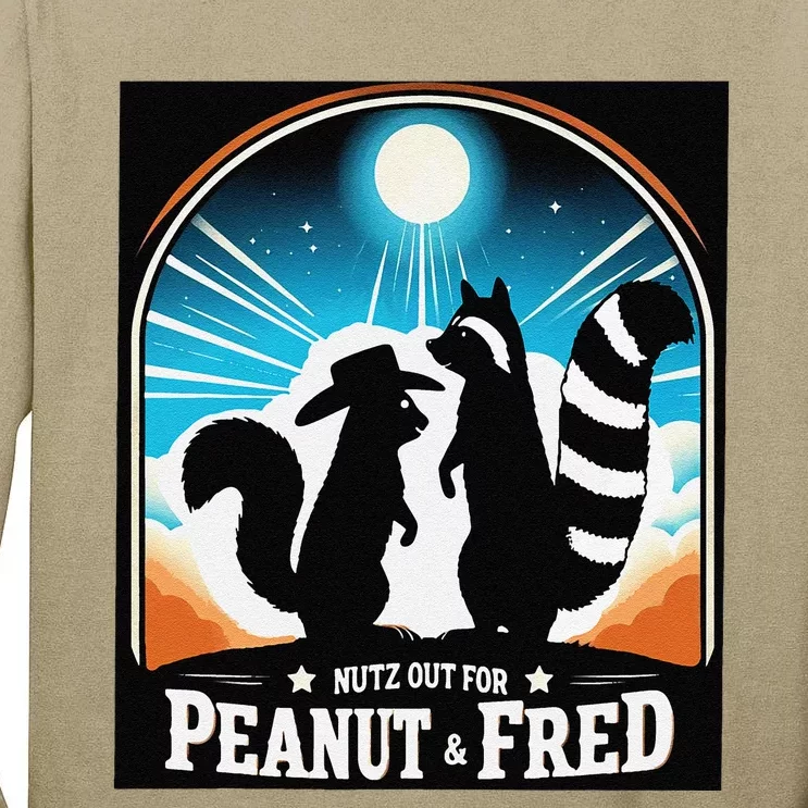 Nutz Out For Peanut & Fred Tall Long Sleeve T-Shirt