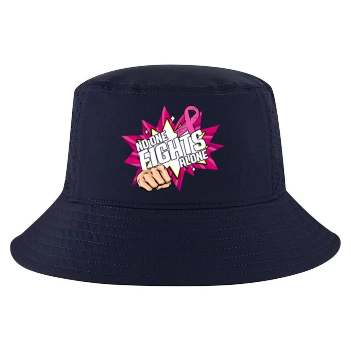 No One Fights Alone Breast Cancer Awareness Cool Comfort Performance Bucket Hat