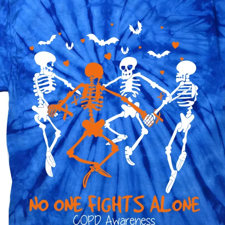 No One Fight Alone Copd Awareness Funny Gift Tie-Dye T-Shirt