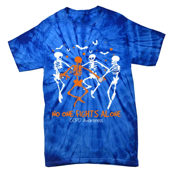 No One Fight Alone Copd Awareness Funny Gift Tie-Dye T-Shirt