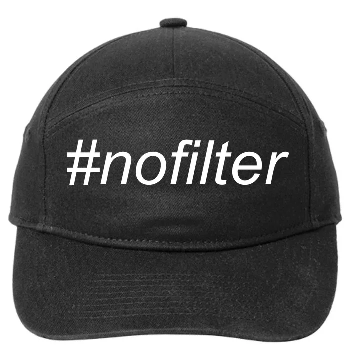 #nofilter 7-Panel Snapback Hat