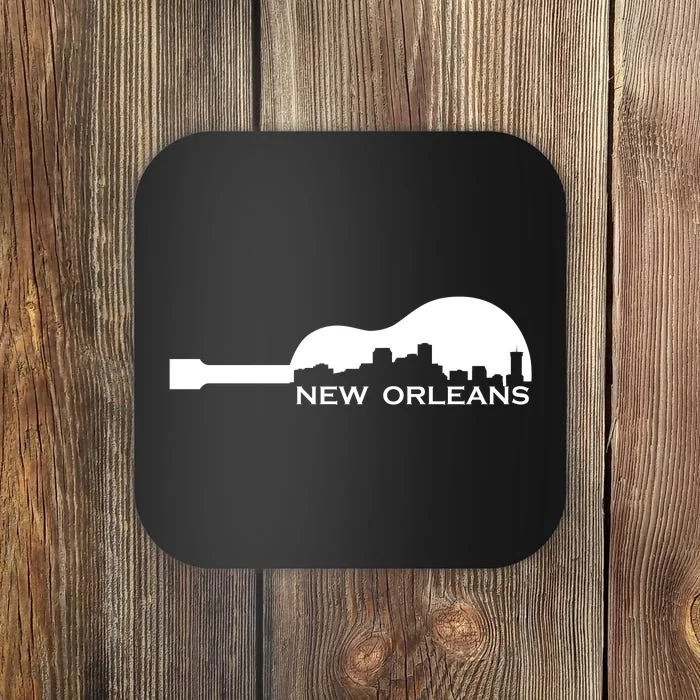 New Orleans Guitar Skyline Coaster