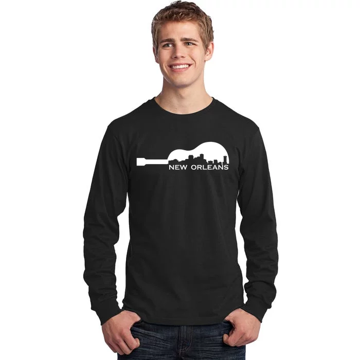 New Orleans Guitar Skyline Tall Long Sleeve T-Shirt