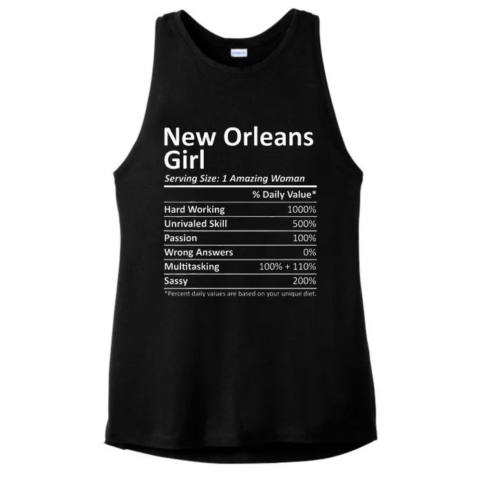 New Orleans Girl La Louisiana Funny City Home Roots Usa Gift Ladies Tri-Blend Wicking Tank