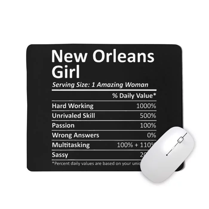 New Orleans Girl La Louisiana Funny City Home Roots Usa Gift Mousepad