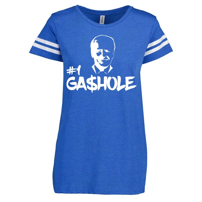 Number One Gashole Funny Joe Biden Enza Ladies Jersey Football T-Shirt