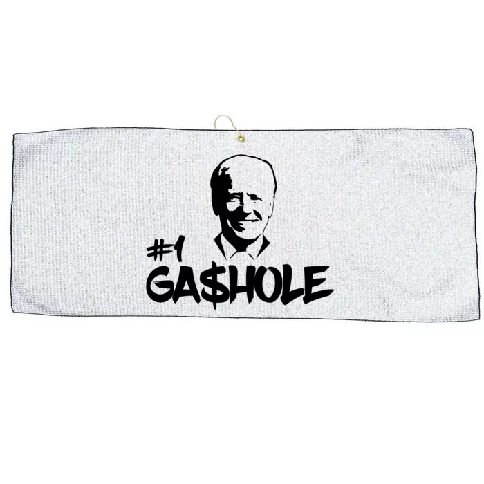 Number One Gashole Funny Joe Biden Large Microfiber Waffle Golf Towel