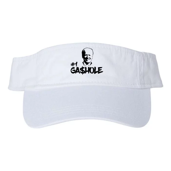 Number One Gashole Funny Joe Biden Valucap Bio-Washed Visor