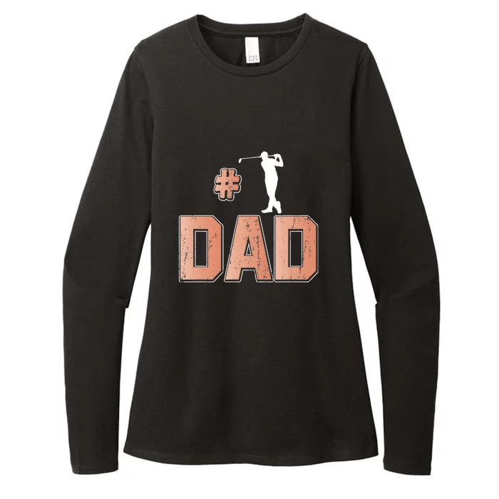 Number One Golf Dad Gift For Dad Father's Day Womens CVC Long Sleeve Shirt