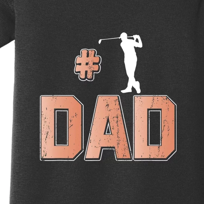 Number One Golf Dad Gift For Dad Father's Day Baby Bodysuit