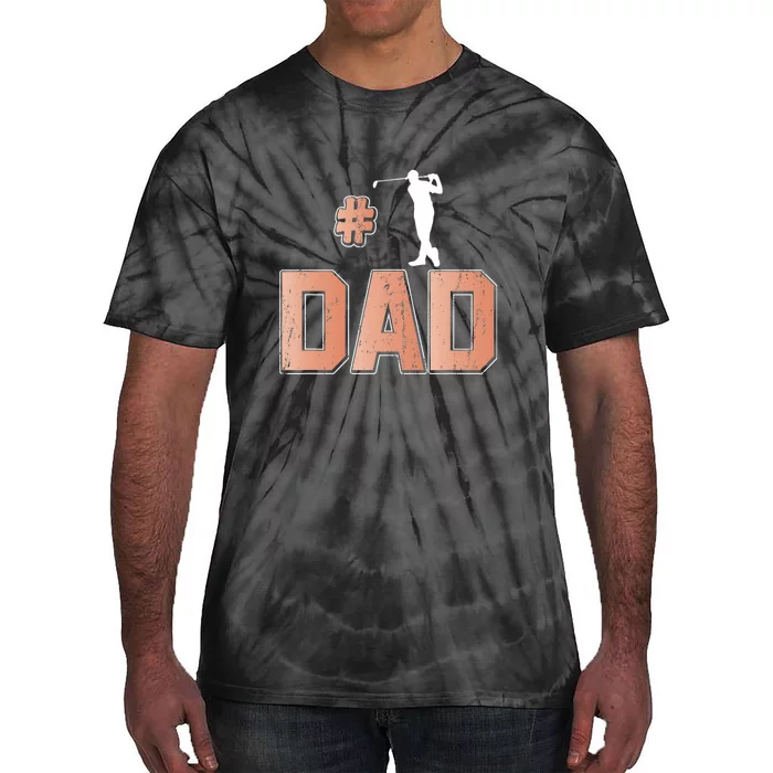 Number One Golf Dad Gift For Dad Father's Day Tie-Dye T-Shirt