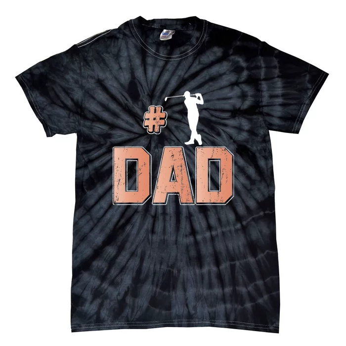 Number One Golf Dad Gift For Dad Father's Day Tie-Dye T-Shirt