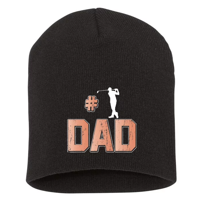 Number One Golf Dad Gift For Dad Father's Day Short Acrylic Beanie