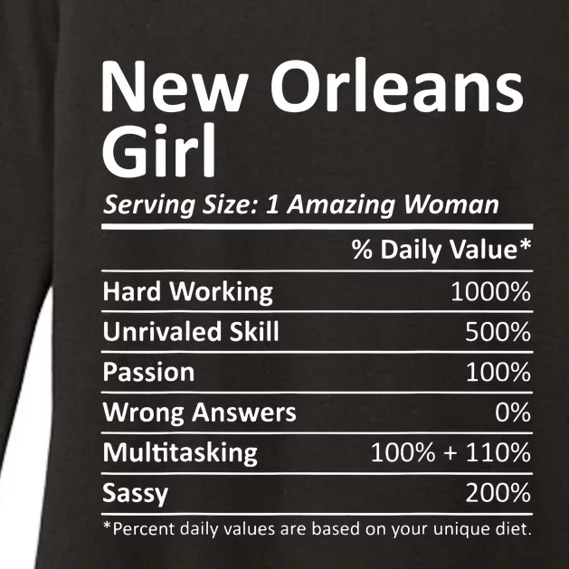 New Orleans Girl La Louisiana Funny City Home Roots Usa Gift Womens CVC Long Sleeve Shirt