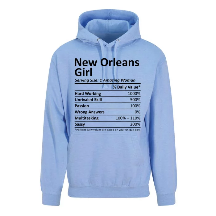 New Orleans Girl La Louisiana Funny City Home Roots Usa Gift Unisex Surf Hoodie