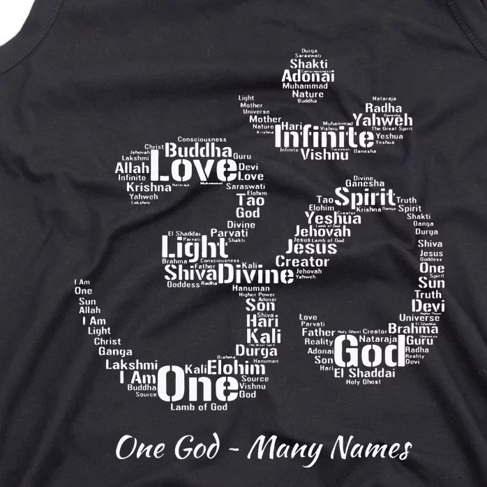 Names Of God In Om Symbol Yoga Inspired Aum Tank Top