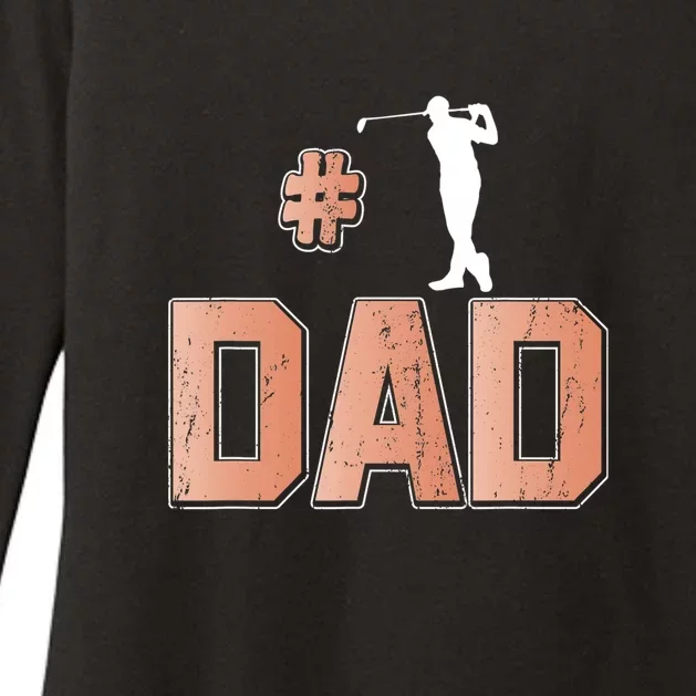 Number One Golf Dad Father's Day Gift For Dad Womens CVC Long Sleeve Shirt