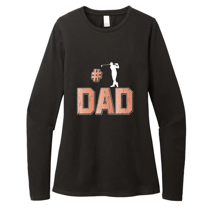 Number One Golf Dad Father's Day Gift For Dad Womens CVC Long Sleeve Shirt