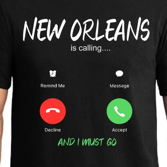 New Orleans Is Calling And I Must Go Louisiana Usa Traveling Pajama Set