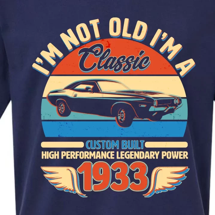 Not Old I'm A Classic 1933 Car Lovers 90th Birthday Sueded Cloud Jersey T-Shirt