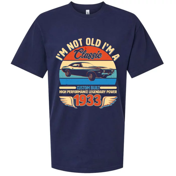 Not Old I'm A Classic 1933 Car Lovers 90th Birthday Sueded Cloud Jersey T-Shirt