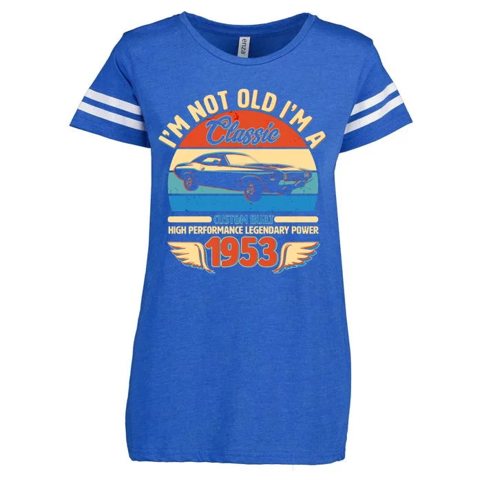 Not Old I'm A Classic 1953 Car Lovers 70th Birthday Enza Ladies Jersey Football T-Shirt