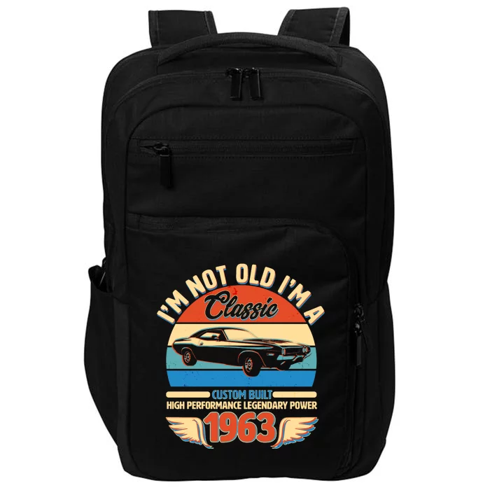 Not Old I'm A Classic 1963 Car Lovers 60th Birthday Impact Tech Backpack