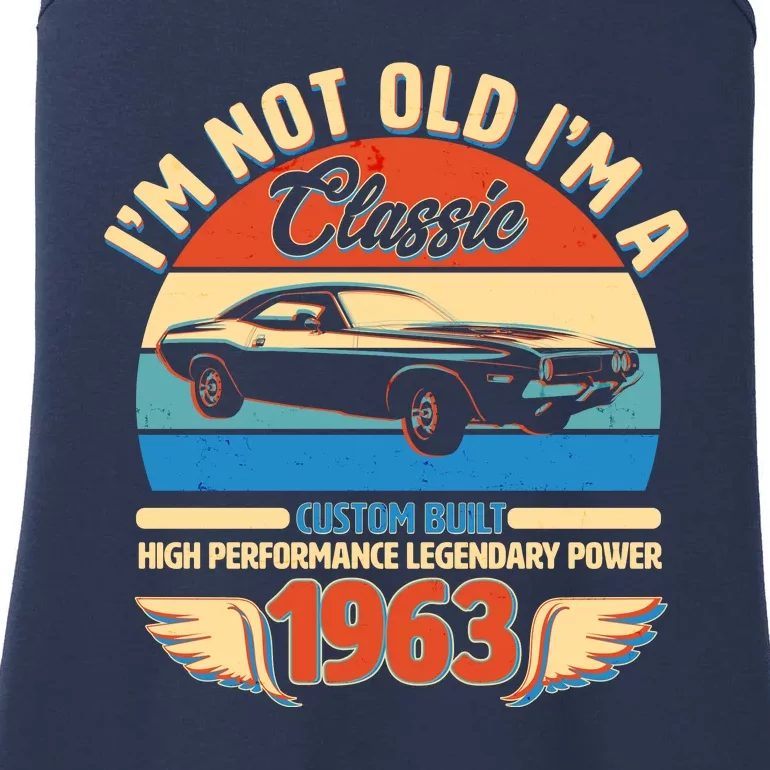 Not Old I'm A Classic 1963 Car Lovers 60th Birthday Ladies Essential Tank