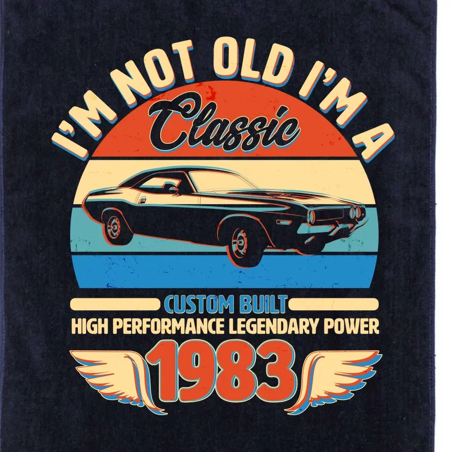 Not Old I'm A Classic 1983 Car Lovers 40th Birthday Platinum Collection Golf Towel