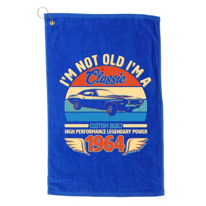 Not Old Im A Classic 1964 Car Lovers 60th Birthday Platinum Collection Golf Towel