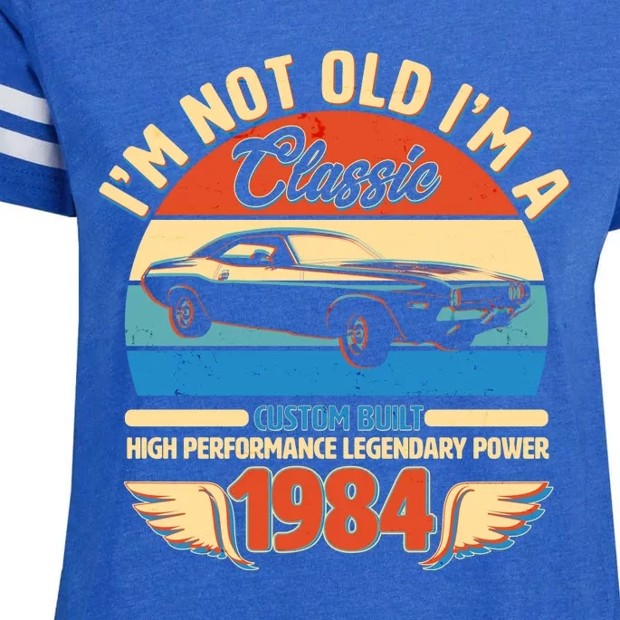 Not Old Im A Classic 1984 Car Lovers 40th Birthday Enza Ladies Jersey Football T-Shirt