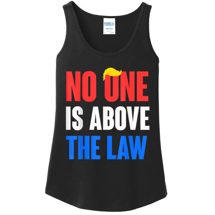 No One Is Above The Law Trump Mugshot 2024 ImpeachTrump 2024 Ladies Essential Tank