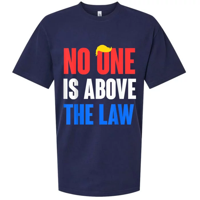 No One Is Above The Law Trump Mugshot 2024 ImpeachTrump 2024 Sueded Cloud Jersey T-Shirt