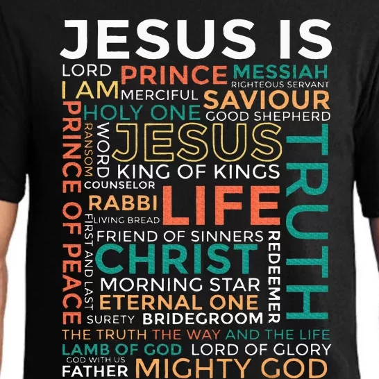 Names Of Jesus Jesus Is Christian Pajama Set