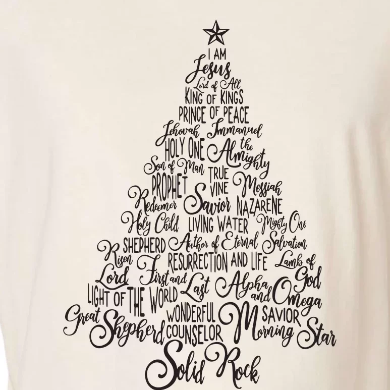 Names Of Jesus Christmas Tree Gift Amazing Xmas Tree Gift Garment-Dyed Women's Muscle Tee