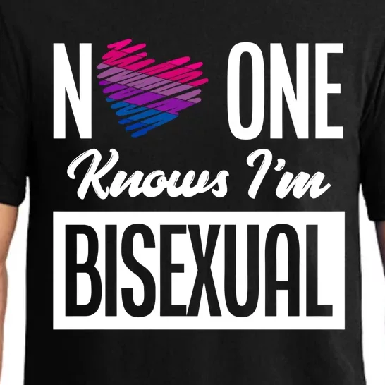 No One Knows I'm Bisexual Bi Pride Bisexual Gift Pajama Set