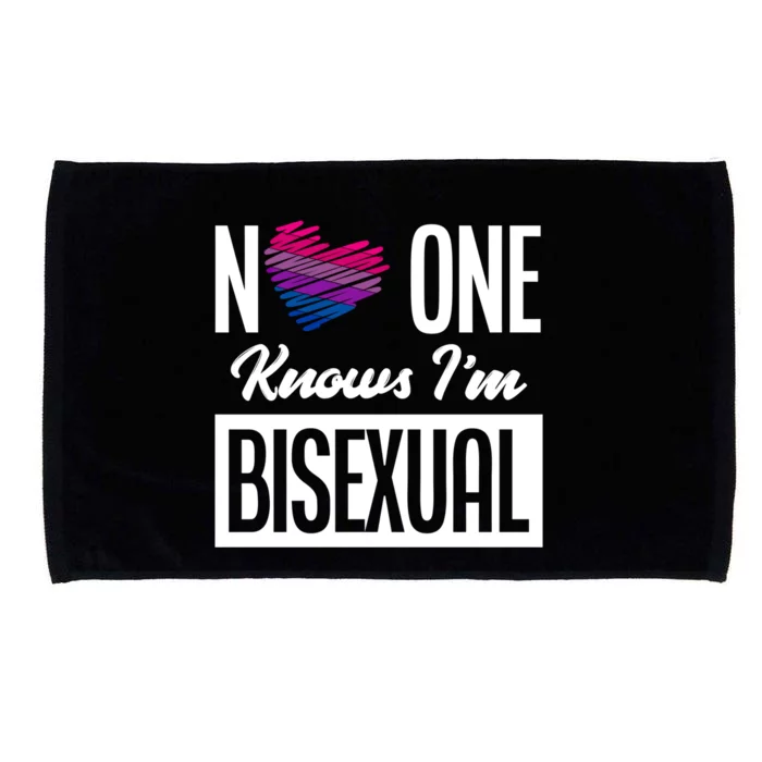 No One Knows I'm Bisexual Bi Pride Bisexual Gift Microfiber Hand Towel