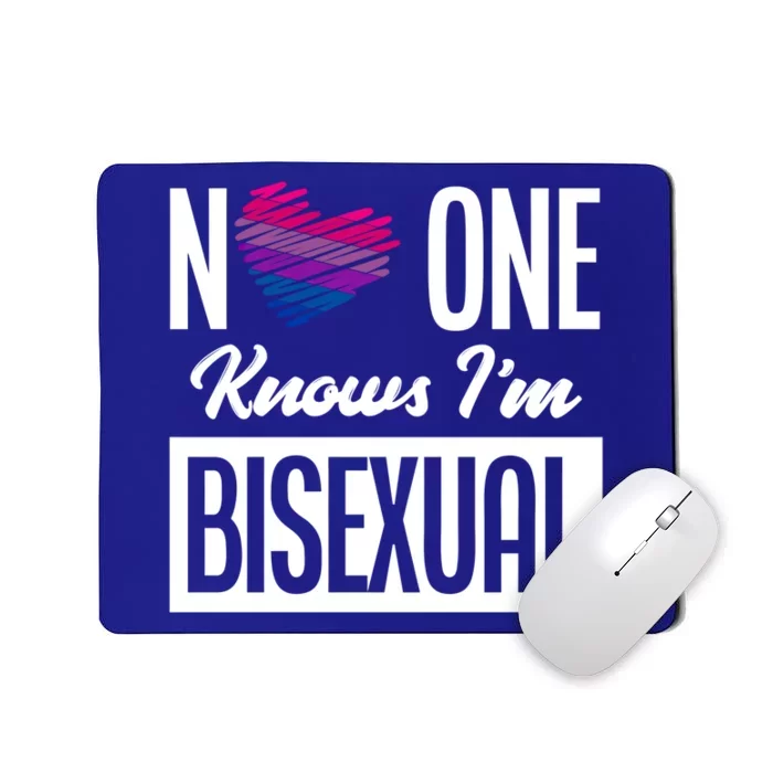 No One Knows I'm Bisexual Bi Pride Bisexual Gift Mousepad